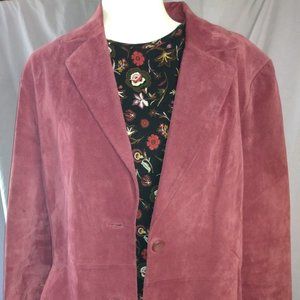 SIENA SUEDE LEATHER MAROON RED BURGUNDY FORMAL